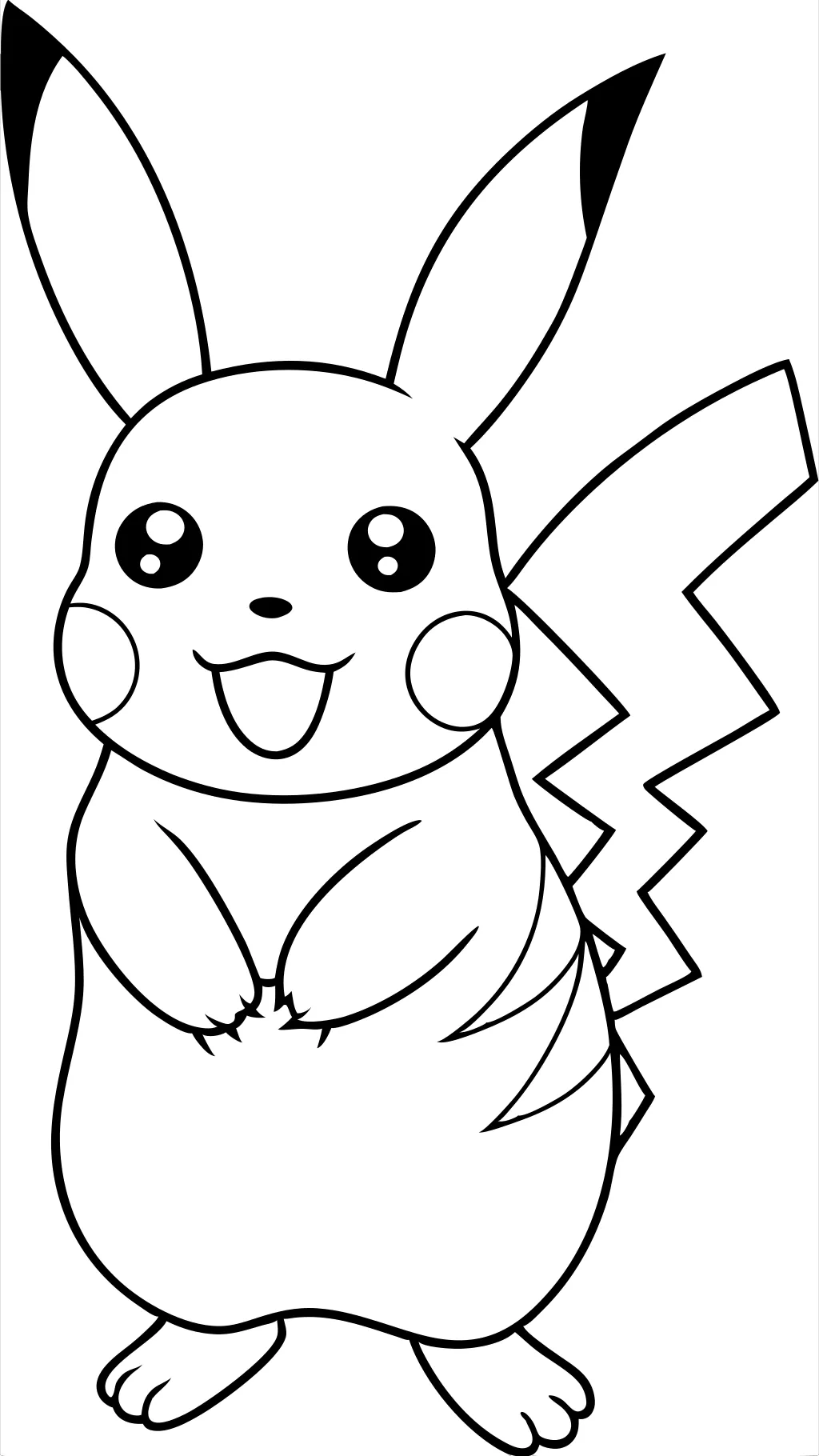 pikatchu coloring pages